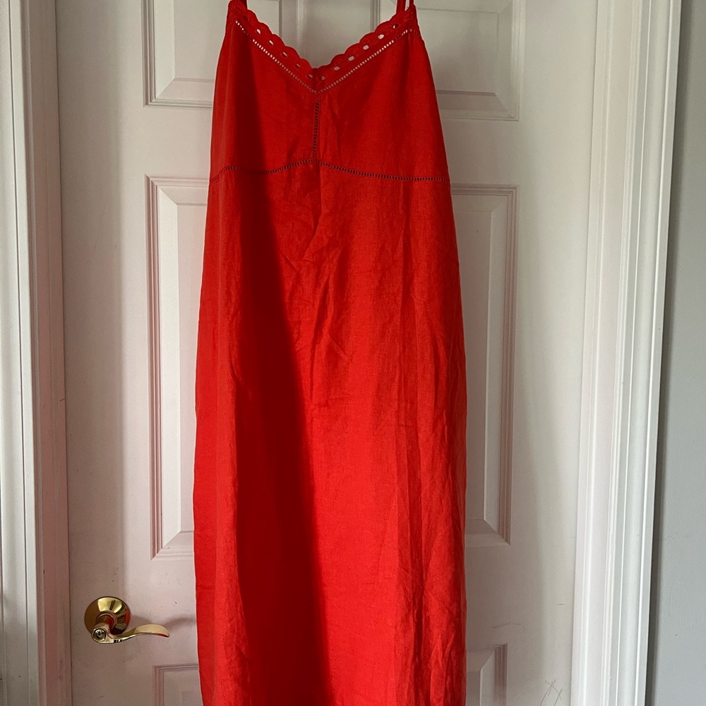 Old Navy Linen blend Cami Midi Dress